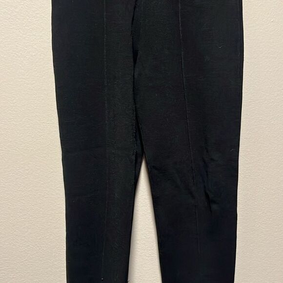 SANDRO Sienna Split-Ankle Black Knit Crop Leggings, Size 34 (0/XS) - Picture 7 of 14